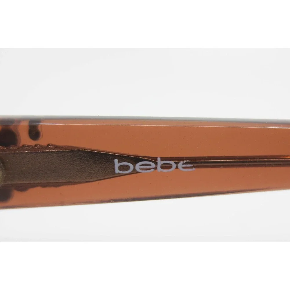 Bebe Eyeglass Frames Brown Bronze Floral Crystal Accents 49-16-135 Wildflower
